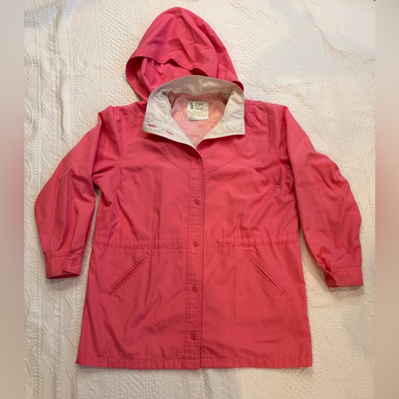 London Fog Jackets & Blazers - Vintage London Fog Pink Trenchcoat Jacket Women’s Size 14 Made In Taiwan